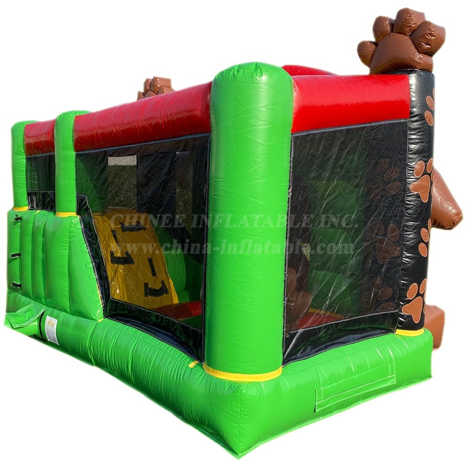 T2-4600 Doghouse Bouncy Castle With Slide