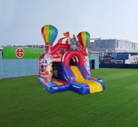 T2-4515 Circus Bouncy Castle With Silde