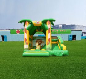 T2-4559 Jungle Bouncy Castle With Slide