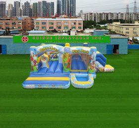 T2-4572 Teletubbies Bouncy Castle with Ball Pond and slide