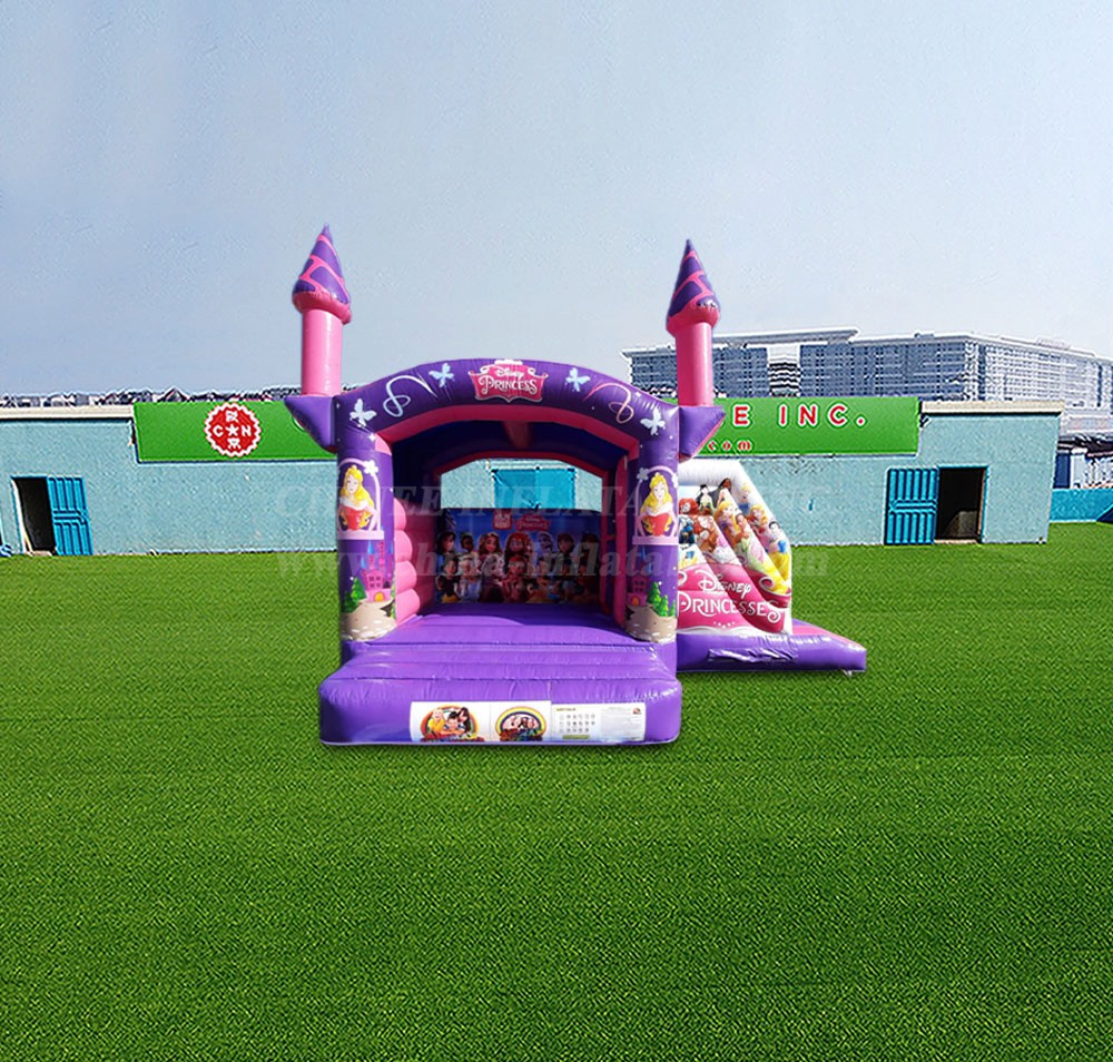 T2-4616 Disney Princess Bouncy Castle and Slide