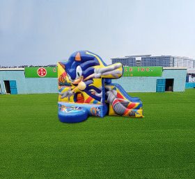 T2-4708 Sonic Bouncy Castle With Slide