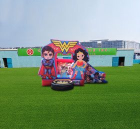 T2-4710 DC Comics Superhero Bouncy Castle With Slide