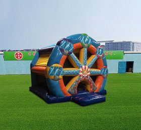T2-4857 Clown Ferris Wheel Inflatable Bouncer