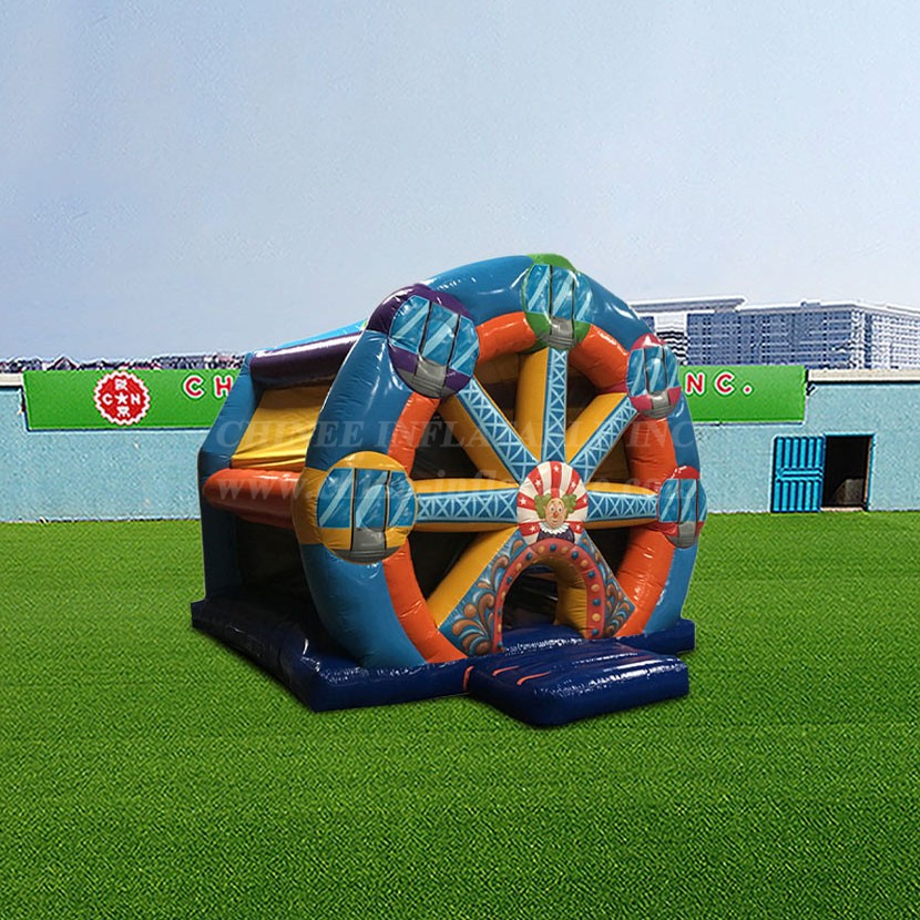 T2-4857 Clown Ferris Wheel Inflatable Bouncer
