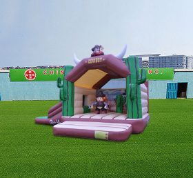 T2-4912 Cowboy Bouncy Castle With Slide