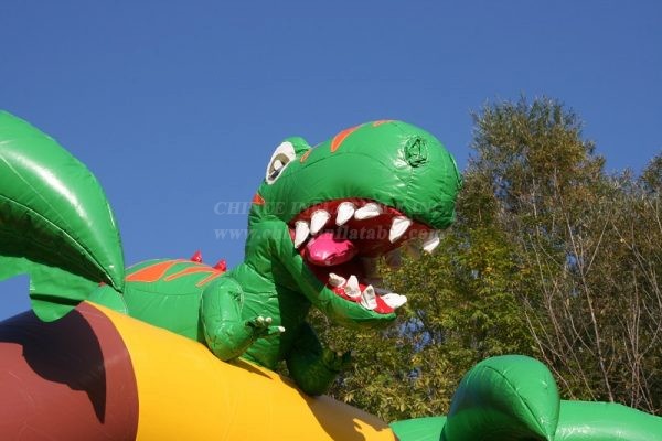 T2-4557 Dino Bouncy Castle With Slide