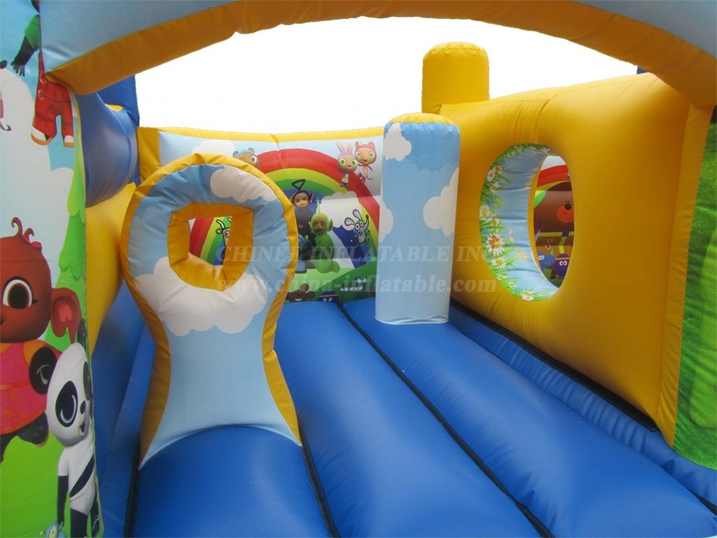T2-4572 Teletubbies Bouncy Castle with Ball Pond and slide