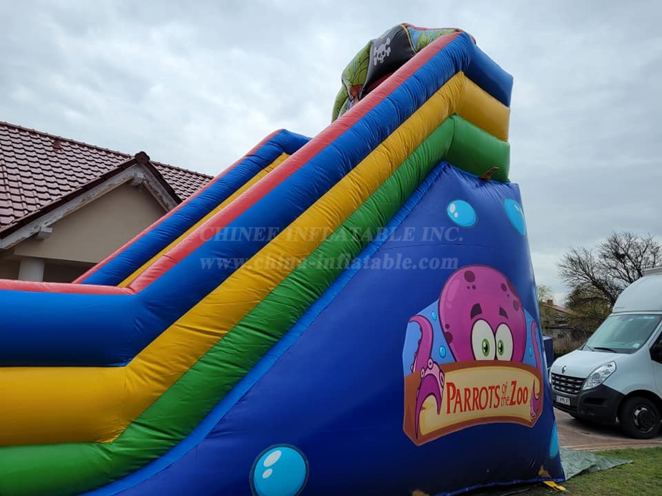 T8-4275 Pirates octopus Inflatable Slide