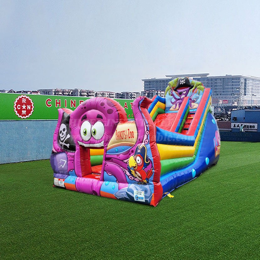 T8-4275 Pirates octopus Inflatable Slide
