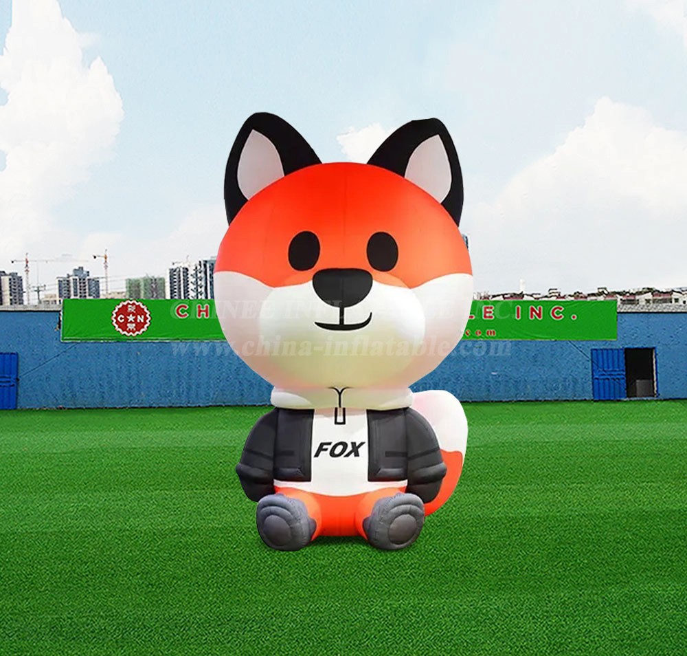 S4-626 Inflatable Cartoon Fox Giant Advertising Campaign