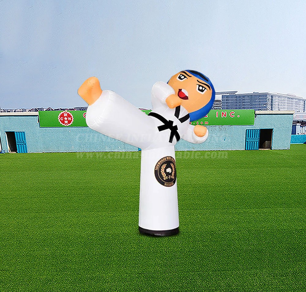 S4-640 Advertising Inflatable Taekwondo Boy Inflatable Cartoon Character