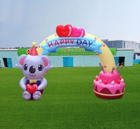 Arch2-458 Inflatable Happy Birthday Cake...