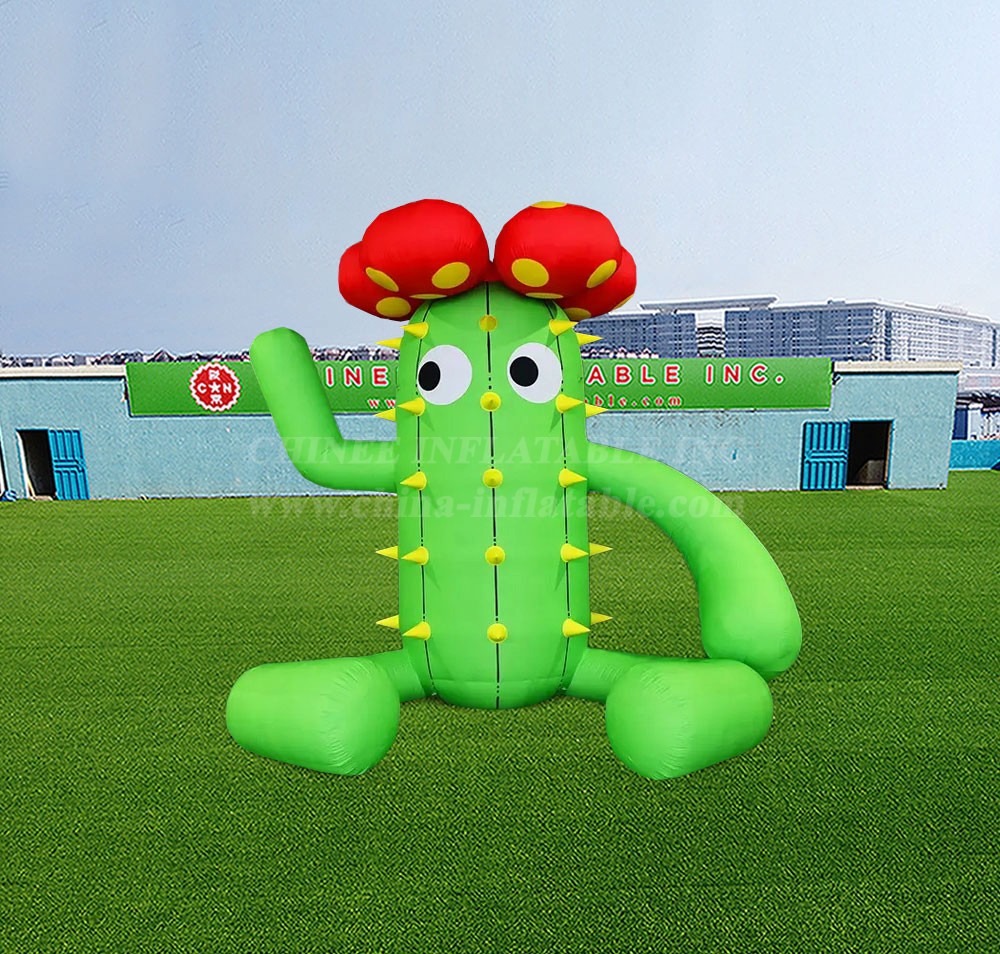 S4-697 Inflatable cactus decorative flower series theme customization
