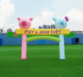 Arch2-454 Inflatable Pig Cartoon Arches