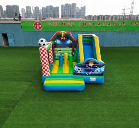 T2-8101 Football Bouncy Castle With Slid...