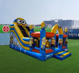 T8-4542 Minion Inflatable Dry Slide