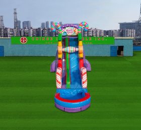 T8-4563 22' candy themed water slide wit...
