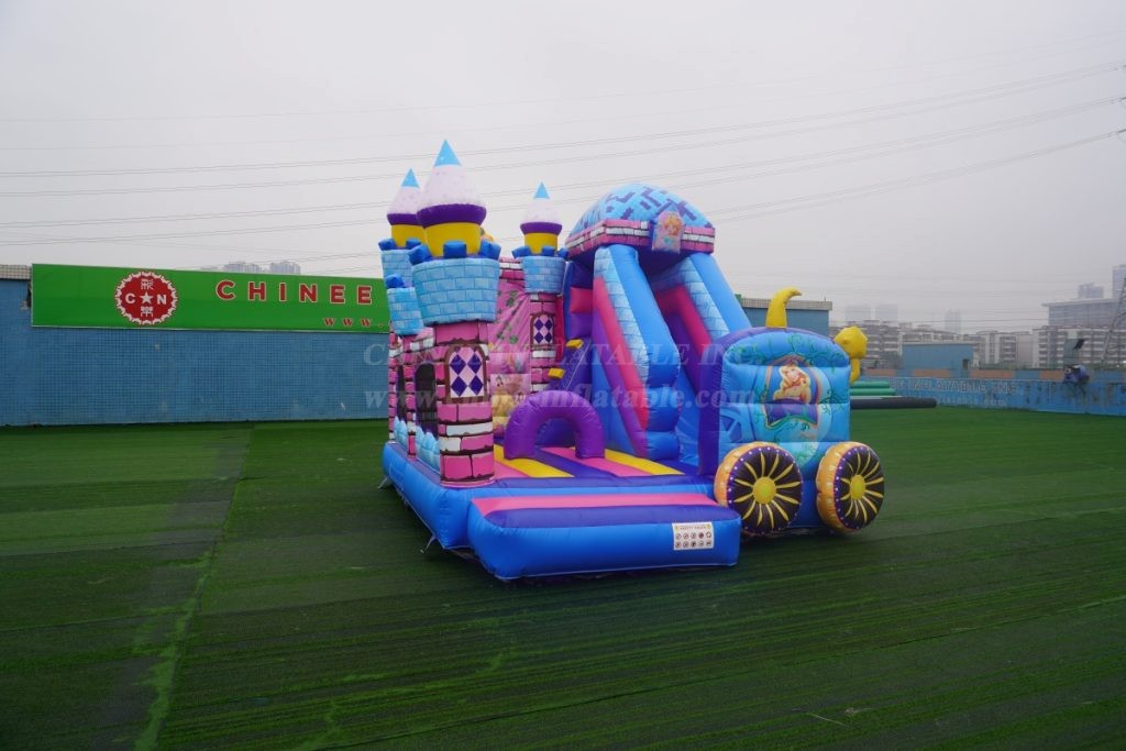 T6-2001 Princess-Themed Bouncy Castle